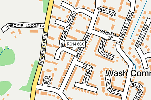 RG14 6SX map - OS OpenMap – Local (Ordnance Survey)