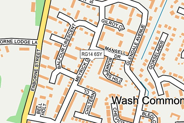 RG14 6SY map - OS OpenMap – Local (Ordnance Survey)