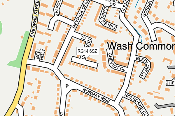 RG14 6SZ map - OS OpenMap – Local (Ordnance Survey)