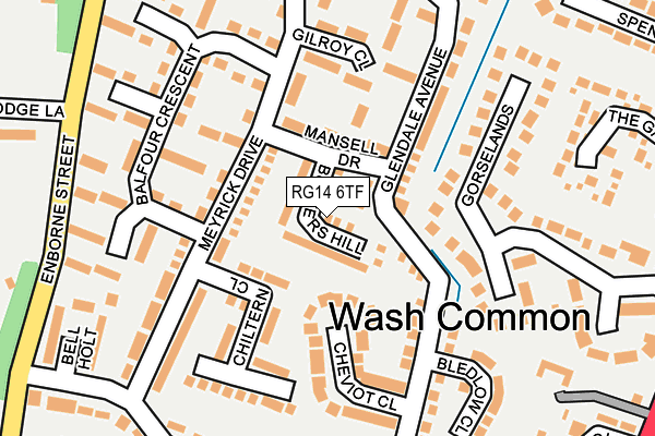 RG14 6TF map - OS OpenMap – Local (Ordnance Survey)