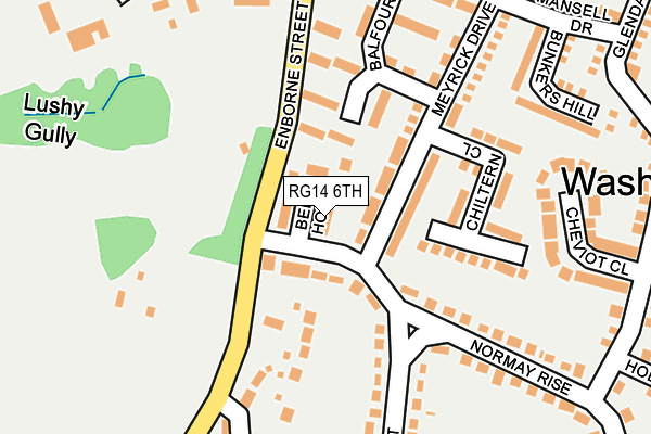 RG14 6TH map - OS OpenMap – Local (Ordnance Survey)