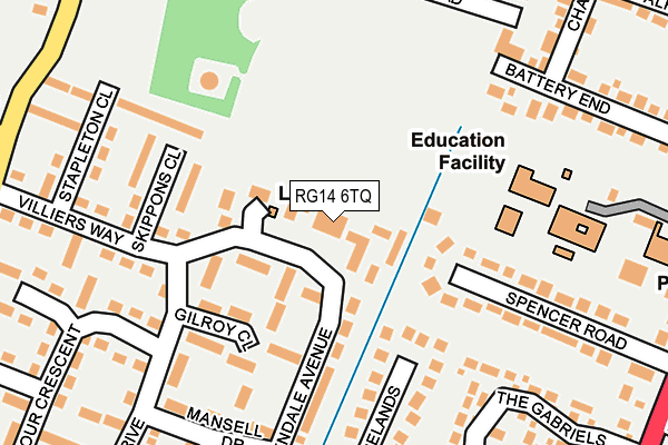 RG14 6TQ map - OS OpenMap – Local (Ordnance Survey)