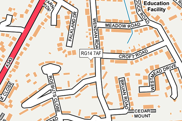RG14 7AF map - OS OpenMap – Local (Ordnance Survey)
