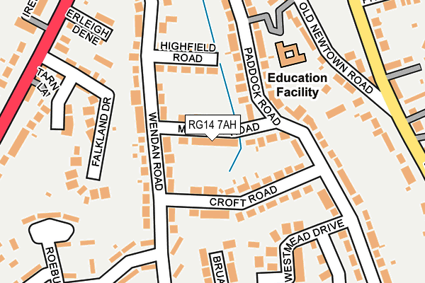 RG14 7AH map - OS OpenMap – Local (Ordnance Survey)