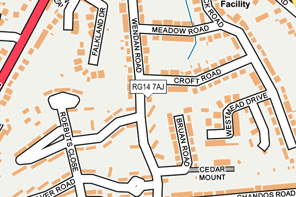 RG14 7AJ map - OS OpenMap – Local (Ordnance Survey)
