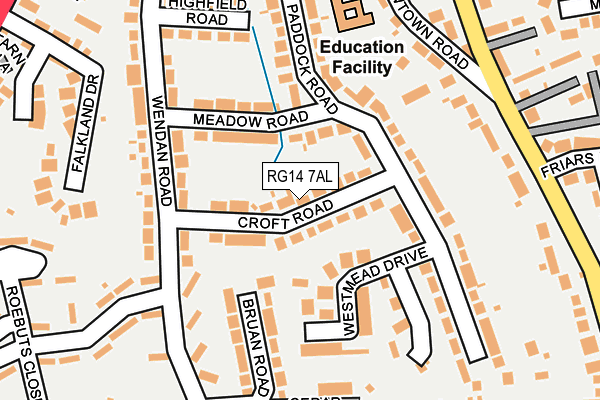 RG14 7AL map - OS OpenMap – Local (Ordnance Survey)