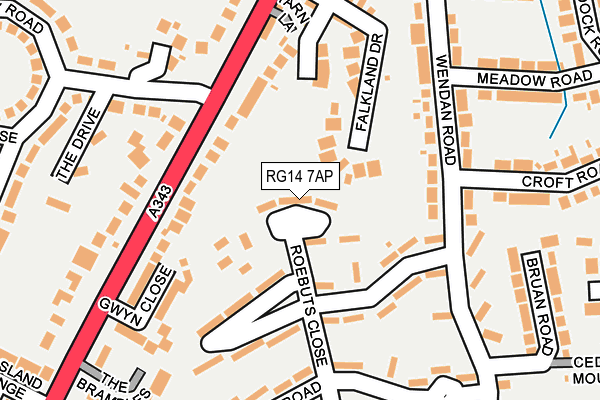 RG14 7AP map - OS OpenMap – Local (Ordnance Survey)