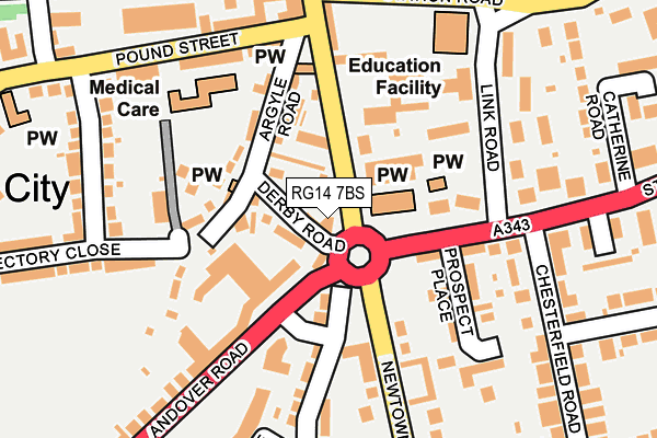 RG14 7BS map - OS OpenMap – Local (Ordnance Survey)