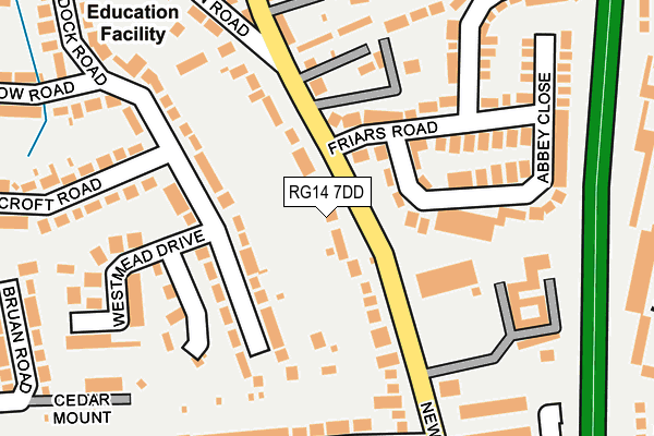 RG14 7DD map - OS OpenMap – Local (Ordnance Survey)