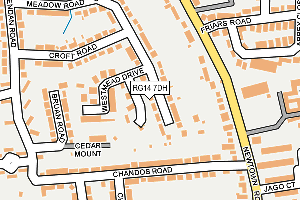 RG14 7DH map - OS OpenMap – Local (Ordnance Survey)
