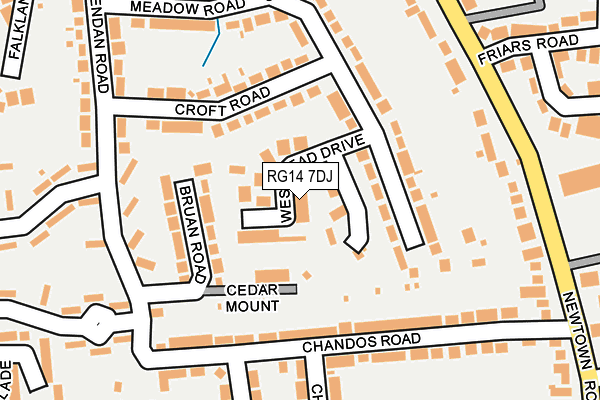 RG14 7DJ map - OS OpenMap – Local (Ordnance Survey)