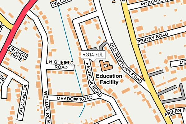 RG14 7DL map - OS OpenMap – Local (Ordnance Survey)