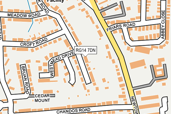 RG14 7DN map - OS OpenMap – Local (Ordnance Survey)