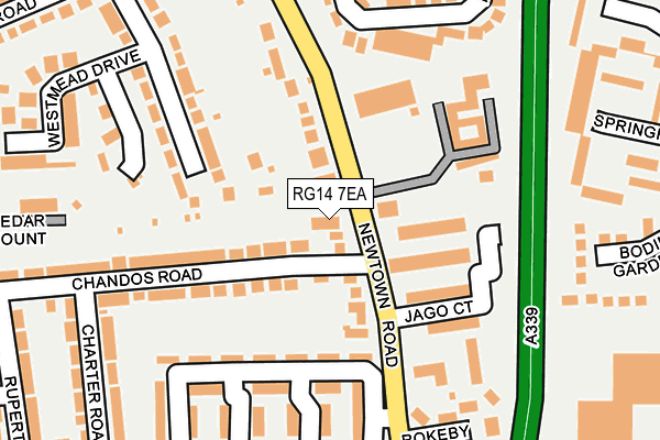 RG14 7EA map - OS OpenMap – Local (Ordnance Survey)