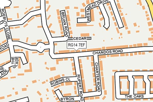 RG14 7EF map - OS OpenMap – Local (Ordnance Survey)