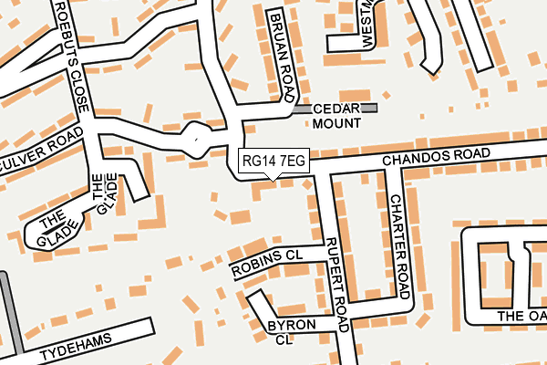 RG14 7EG map - OS OpenMap – Local (Ordnance Survey)