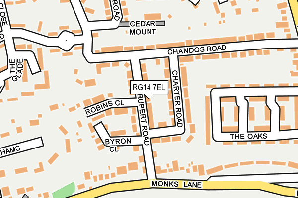 RG14 7EL map - OS OpenMap – Local (Ordnance Survey)