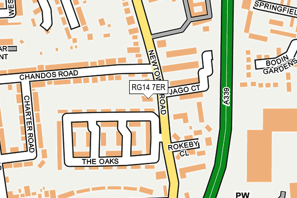 RG14 7ER map - OS OpenMap – Local (Ordnance Survey)