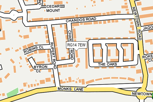 RG14 7EW map - OS OpenMap – Local (Ordnance Survey)