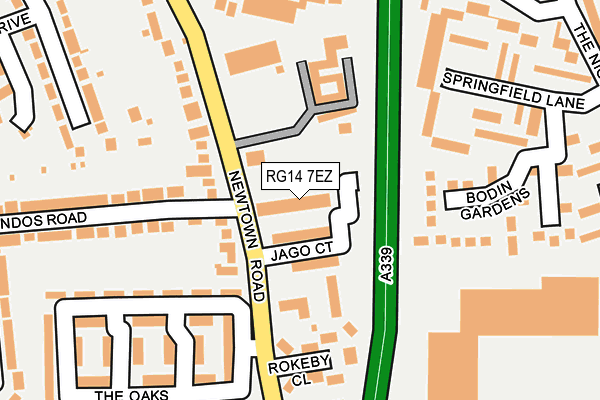 RG14 7EZ map - OS OpenMap – Local (Ordnance Survey)