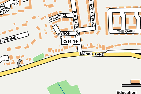 RG14 7FN map - OS OpenMap – Local (Ordnance Survey)