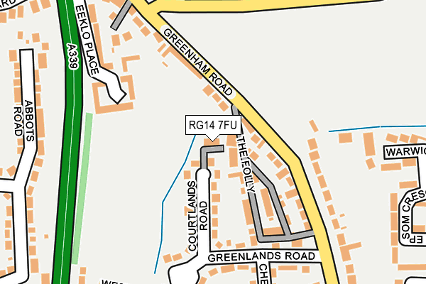 RG14 7FU map - OS OpenMap – Local (Ordnance Survey)