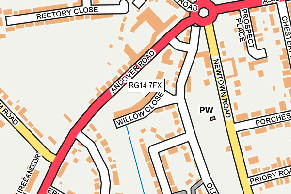 RG14 7FX map - OS OpenMap – Local (Ordnance Survey)
