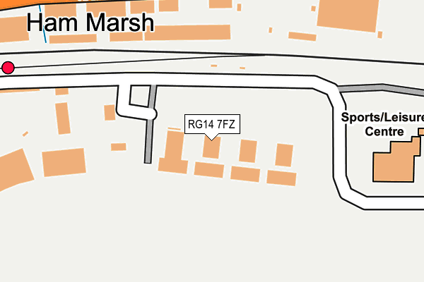 RG14 7FZ map - OS OpenMap – Local (Ordnance Survey)