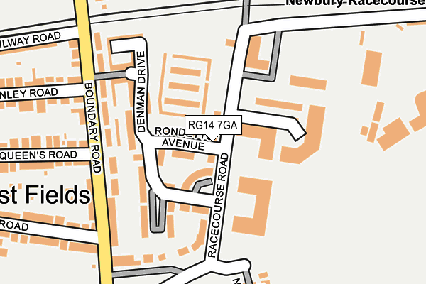 RG14 7GA map - OS OpenMap – Local (Ordnance Survey)