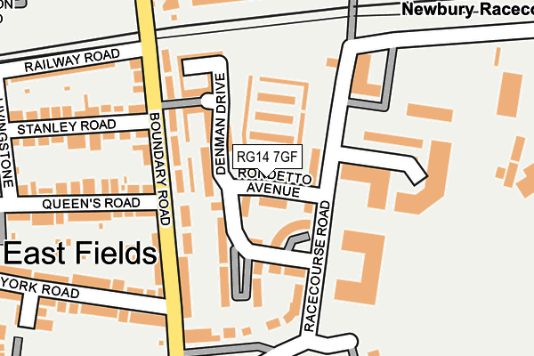 RG14 7GF map - OS OpenMap – Local (Ordnance Survey)