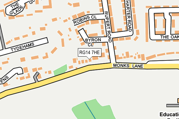 RG14 7HE map - OS OpenMap – Local (Ordnance Survey)