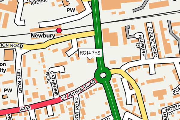 RG14 7HS map - OS OpenMap – Local (Ordnance Survey)