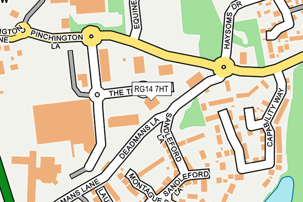 RG14 7HT map - OS OpenMap – Local (Ordnance Survey)