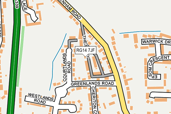 RG14 7JF map - OS OpenMap – Local (Ordnance Survey)