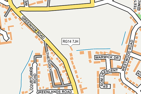 RG14 7JH map - OS OpenMap – Local (Ordnance Survey)