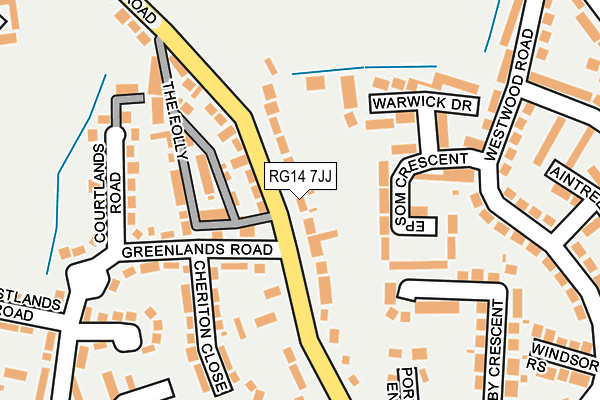RG14 7JJ map - OS OpenMap – Local (Ordnance Survey)