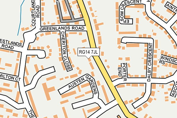 RG14 7JL map - OS OpenMap – Local (Ordnance Survey)