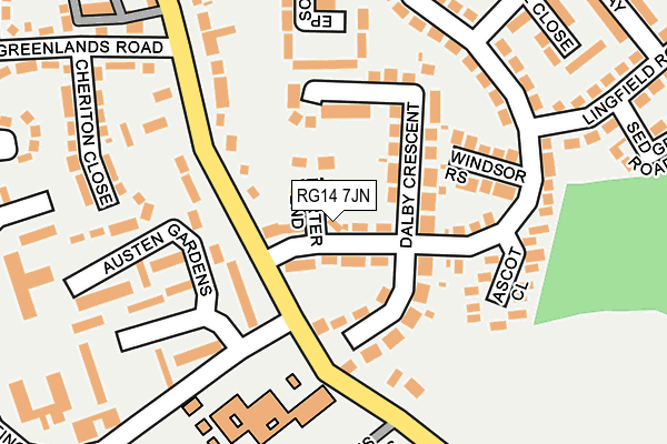 RG14 7JN map - OS OpenMap – Local (Ordnance Survey)