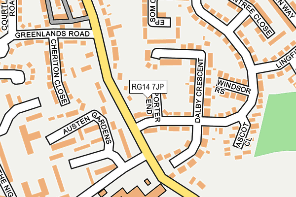 RG14 7JP map - OS OpenMap – Local (Ordnance Survey)