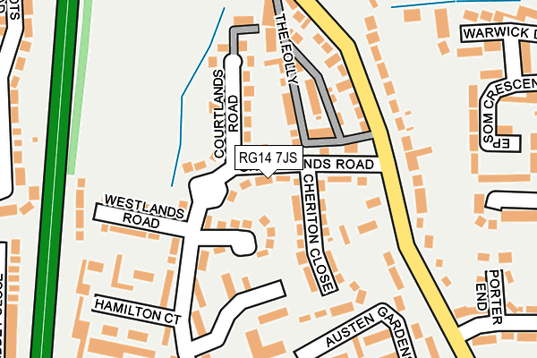 RG14 7JS map - OS OpenMap – Local (Ordnance Survey)