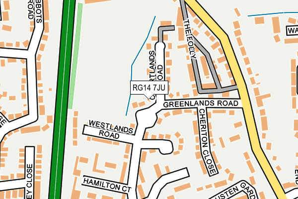 RG14 7JU map - OS OpenMap – Local (Ordnance Survey)