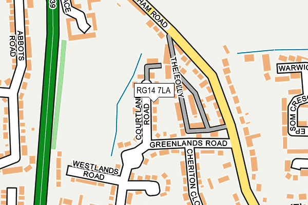 RG14 7LA map - OS OpenMap – Local (Ordnance Survey)