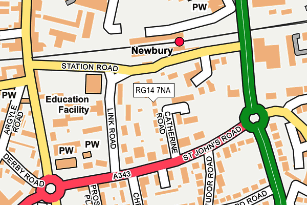 RG14 7NA map - OS OpenMap – Local (Ordnance Survey)