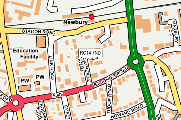 RG14 7ND map - OS OpenMap – Local (Ordnance Survey)