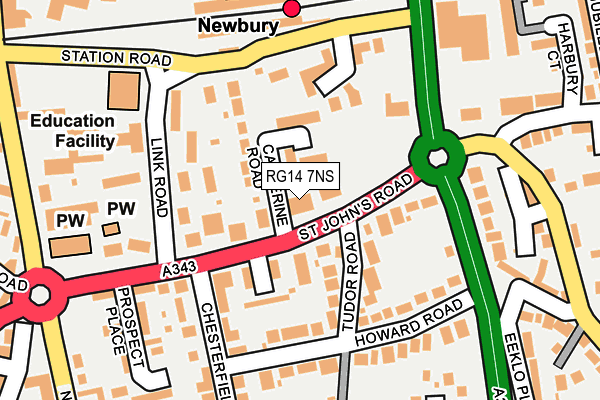 RG14 7NS map - OS OpenMap – Local (Ordnance Survey)