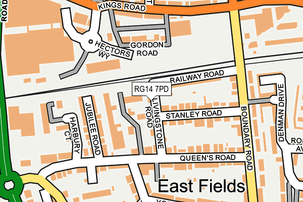 RG14 7PD map - OS OpenMap – Local (Ordnance Survey)