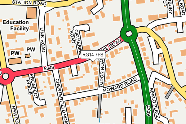 RG14 7PS map - OS OpenMap – Local (Ordnance Survey)