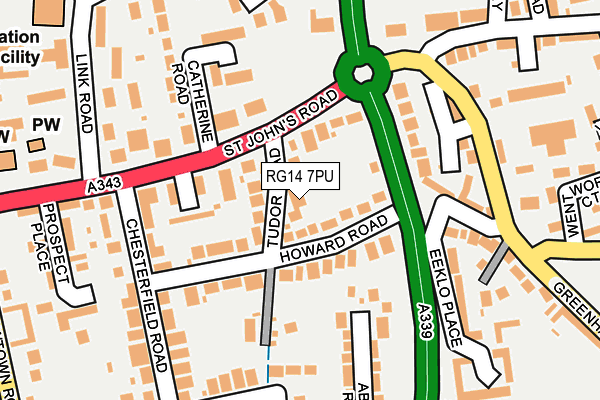 RG14 7PU map - OS OpenMap – Local (Ordnance Survey)