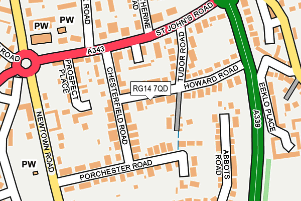 RG14 7QD map - OS OpenMap – Local (Ordnance Survey)