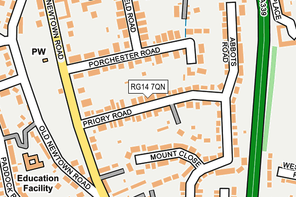 RG14 7QN map - OS OpenMap – Local (Ordnance Survey)